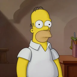 homer simpson, classical painting