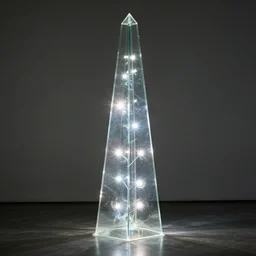 glass obelisk of the void, furious lights, dreamed by lynda benglis, 4 k, 8 k