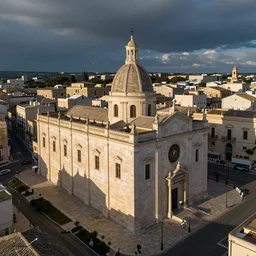 mola di bari drone view