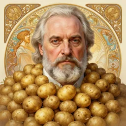 lukashenko covered in potatoes, portrait, intricate, elegant, highly detailed, digital painting, artstation, concept art, wallpaper, smooth, sharp focus, illustration, art by h. r. giger and artgerm and greg rutkowski and alphonse mucha