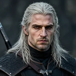 sean bean's face on geralt of rivia in the witcher netflix series