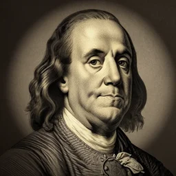 photo of benjamin franklin at the met gala