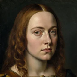 1 4 0 0 s renaissance close - up portrait of emma stone oil painting by jan van eyck, northern renaissance art, oil on canvas, wet - on - wet technique, realistic, expressive emotions, intricate textures, illusionistic detail