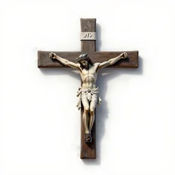 pinned to the cross, white background, stunning abstraction, digital art