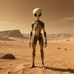 alien in mars