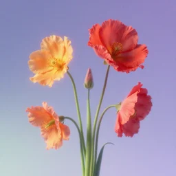 album cover of flowers wilting on psychedelics flume! blender render, dynamic lighting, smooth color palette minimal!!!!!!!