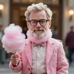comedic still of jesse pinkman entirely made out of cotton candy, scene of a human made entirely out of cotton candy, flesh replaced by cotton candy, clothes replaced by cotton candy, fused, food hybrid, food morph, mixed food, 8 5 mm, f. 1 4, beautiful composition,