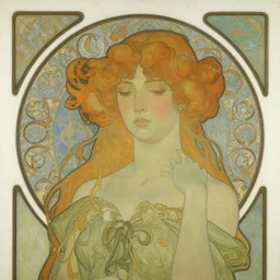 art nouveau painting of surreal subject