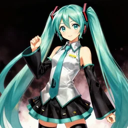 hatsune miku artwork by frank frazetta