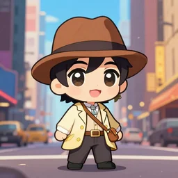 hamilton on broadway as a chibi anime