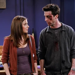 a scene from friends where joey and chandler become zombies, face enhance, realistic, shaun of the dead, izombie, ultra detailed