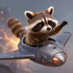 closeup portrait anthropomorphic mass effect raccoon flying a spaceship, action pose, particle effects, digital painting, concept art, matte, sharp focus, volumetric lighting, illustration, hearthstone, artgerm, moebius, wlop, craig mullins, alphonse mucha