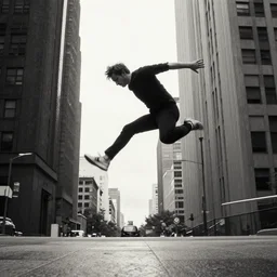 man jumping by Greg rutowski