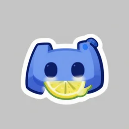 discord logo mixed with lemon logo