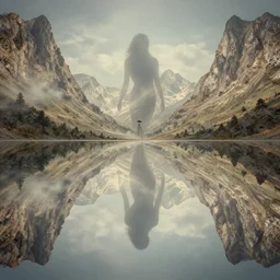 symmetry!! she became nothing but a faint memory in his mind, surreal landscape, very detailed, perfect composition, perfect lighting, 4 k, trending on artstation, greg rutkowski, derek zabrocki, artgerm, cgsociety, octane render