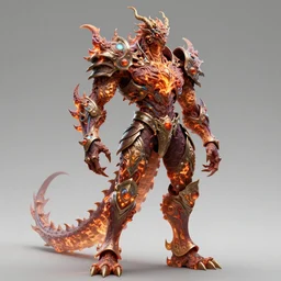 muscular and tall ghostly fire humanoid dragon!!!! draconian!! intricate ornate iridescent heavy armor!! character concept art, sharp focus, octane render! unreal engine 5! highly rendered!! trending on artstation!! detailed linework!! illustration by artgerm, wlop, and chie yoshii