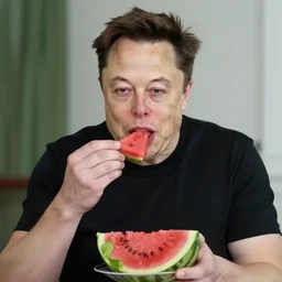 elon musk eating 🍉