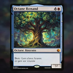 magic the gathering card of a sentient tree, octane render, artgerm, denis sarazhin, beeple, greg rutkowski, rim light, vibrant colors, highly detailed, dramatic lighting, 8 k, trending on artstation, very coherent