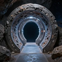 space gate portail in a geode