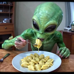 i caught this alien trying to eat my gnocchis!, cctv camera footage, 2 0 1 4
