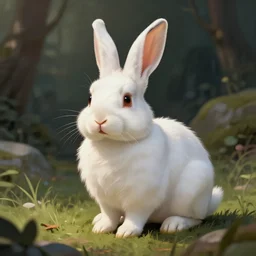 White dwarf rabbit as a fantasy D&D character, portrait art by Donato Giancola and James Gurney, digital art, trending on artstation