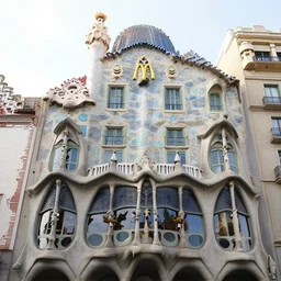 McDonald's designed by Antoni Gaudi, architecture photography, Canon TS-E 17mm