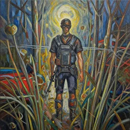 everything is going according to plan, cinematic. intricately detailed acrylic painting