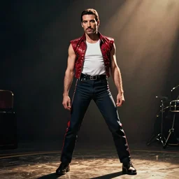 paul mccartnay as freddie mercury, concept art, octane render
