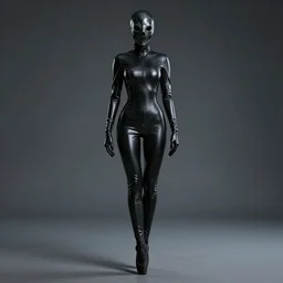 hooded flat slim thin petite female plague doctor, in extra tight shiny black latex suit, long sleeves, turtleneck, trending on artstation, in anor londo, dark souls 3, dramatic lighting, latex plague crow mask, ballet boots, establishing shot, fullbody shot