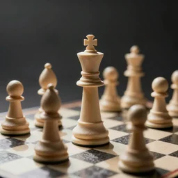 chess pieces made of mold