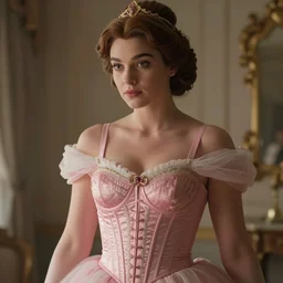 intricate real life princess daisy, tight push up bra, cinematic, aesthetics