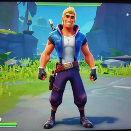 alex jones as a fortnite character, video game footage