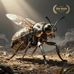 insect machine, intricate cyberpunk illustration by tim doyle