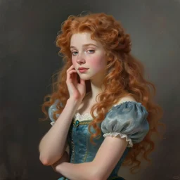 portrait of Princess Merida, dreamy and ethereal, expressive pose, peaceful expression, elegant, highly detailed, digital painting, artstation, concept art, smooth, sharp focus, by John Singer Sargent
