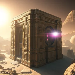 futuristic technologically advanced galactic egyptian civilization, highly detailed relics, bright sun magic hour, digital painting, solid cube of light, hard edges, artstation, concept art, sharp focus, illustration, 8 k highly detailed, ray - traced