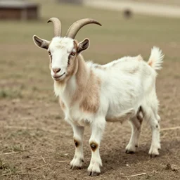 vintage photo of a goat