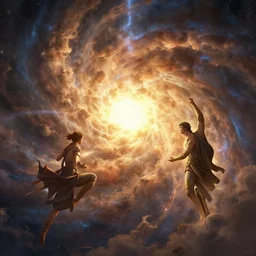 cataclysmic war in heaven, by greg rutkowski, sung choi, photo realistic, 8 k, cinematic lighting, hd, atmospheric, hyperdetailed, trending on artstation, devainart, digital painting, glow effect