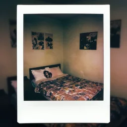 cursed polaroid of beautifully ominous 1 9 8 0's teeanger bedroom. weirdcore, liminal, backrooms aesthetic. hyperrealistic, octane render