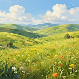 Landscapes: The Joy Of Life, digital art, evokes feelings of joy, 4k detail