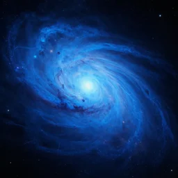 beyond infinity, unreal engine 5, high detail,, fantasy, space, blue nebula,