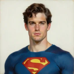 a handsome man. he is a superhero, dressed as a superhero. clean elegant painting, beautiful detailed face. by artgerm and greg rutkowski and alphonse mucha n - 9