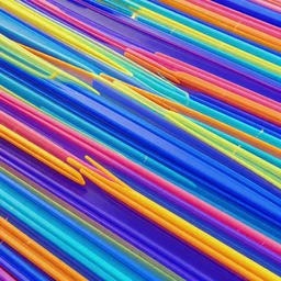 3d abstract straight-lines background multi colors different depths