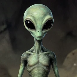 a 1 9 2 0 s picture of the first alien, award winning, a bot grainy.