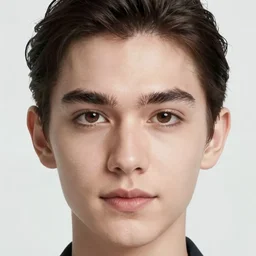 High-resolution face generated by StyleGAN-2