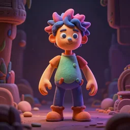 unreal engine render, claymation, colourful, volumetric light, digital painting, digital illustration, dramatic light,