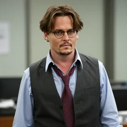 johnny depp as dwight schrute in the office