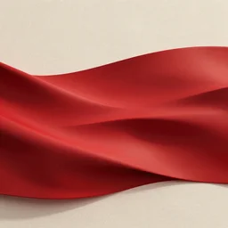 canvas with coat of red paint