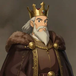 portrait of a medieval old king, artstation, cartoon, elegant, highly detailed, digital painting, concept art, smooth, sharp focus, illustration, art by ghibli, makoto shinkai, bluth, fujita goro, giraud, ghailan, akihiko yoshida, fadeev 8 k