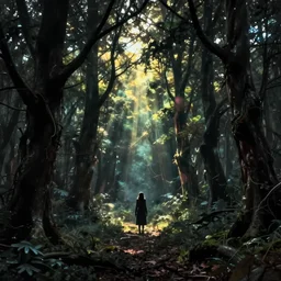 a landscape by the blair witch project | horror themed | creepy