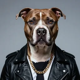 portrait of pitbull the singer in the style of persona 5